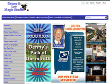 Tablet Screenshot of dennymagic.com